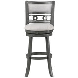 English Elm Jaisyn Grey Bar Stool With Flared Legs