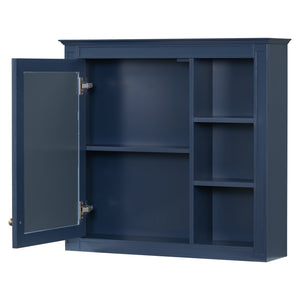 English Elm 30'' Bathroom Vanity Set With Mirror & Storage – Modern Freestanding Design, Ceramic Sink & Drawers SW000127AAC-1