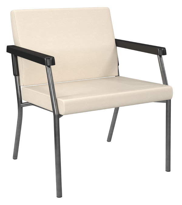 OSP Home Furnishings Bariatric Guest Chair with Reinforced Metal Frame and Plush Padded Seat for Medical Use BC9602-K004