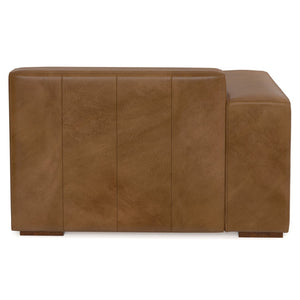 English Elm Rex Left Arm Sofa Module - Luxurious Caramel Brown Leather, Modern Comfort, And Customizable Design B136P199274-GIGA