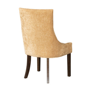 JLA Home Madison Park Signature - Ultra Upholstered dining side chairs set of 2 with solid wood legs, plush chenille seats, tailored trim Gold MPS108-0328