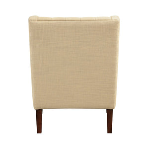 English Elm Classic Wingback Button-tufted Accent Chair Plush Foam Seat Solid Wood Legs Formal Style B011P419467