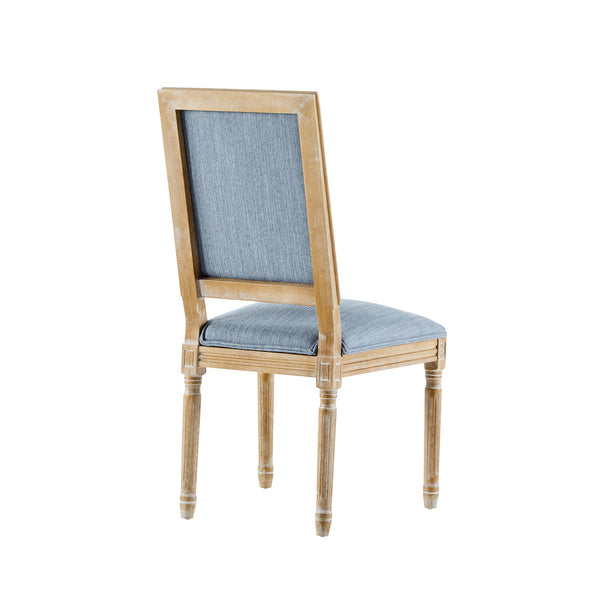 English Elm Christopher Knight Home® - [Set Of 2] French Country Dining Chairs - Vintage Cane Backrest, Soft Upholstered Seats & Fluted Legs N767P263677D