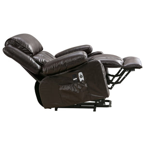 English Elm Power Lift Recliner Chair with Massage Heat Usb and Fleece Leather for Seniors W1521P302650