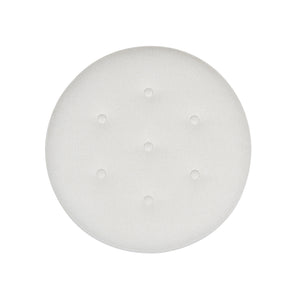 English Elm Jennifer Taylor Home - Yolanda 24" Round Upholstered Accent Ottoman - Timeless Alabaster Tweed With Vintage Charm & Comfort B2719P238167