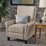 Christopher Knight Home® Chic Wheat Fabric Manual Recliner with Effortless Reclining & Compact Design - Comfortable Support & Versatile Seating