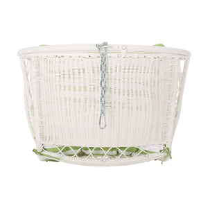 English Elm Christopher Knight Home® - Malia Hanging Chair - Cozy Indoor/Outdoor Wicker Basket Seat With Plush Cushions & Modern Design 67677.00WGRN