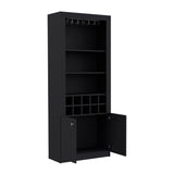 English Elm Bar Cabinet Nixon, Living Room, Black