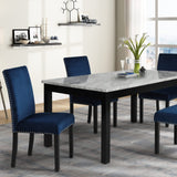 English Elm Marceloa Blue Side Chairs With Padded Seat (Set Of 2)