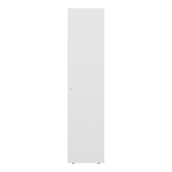 English Elm Deftones Tall Narrow Wenge Cabinet Four Shelves Slim Floor to Ceiling Bedroom Storage B128P485412