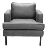 Decade Armchair Vintage Gray 109903 Zuo Modern