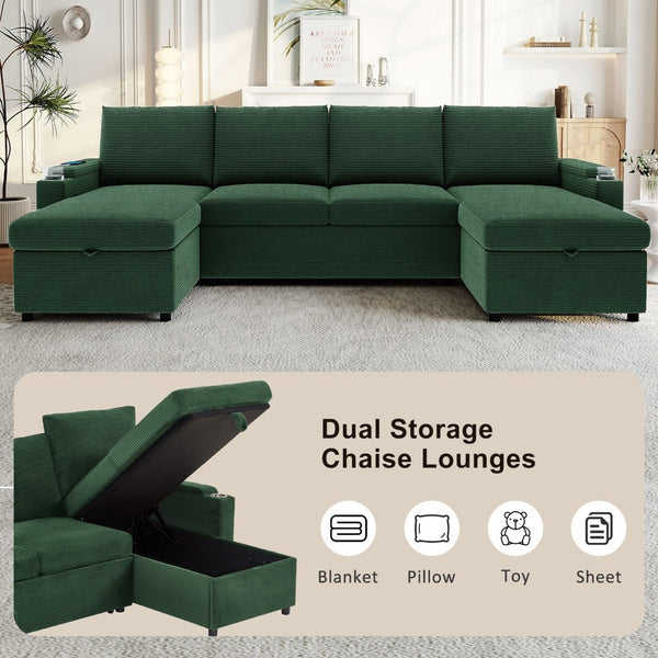 English Elm Swivel Barrel Accent Chair Chenille Tufted Round Club Seat for Living Room Lounge Green N719S002190F