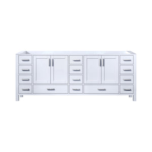 English Elm White Double Bath Vanity 84-in W x 22-in D with Soft-Close Drawers, 14 Drawers & Cabinet Storage B2731P258963