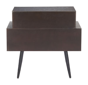 Zuo Modern Mechy Side Table Brown - Modern Mdf Design For Living Rooms, Bedrooms & Minimalist Spaces Brown Mdf 110548-zuo-modern