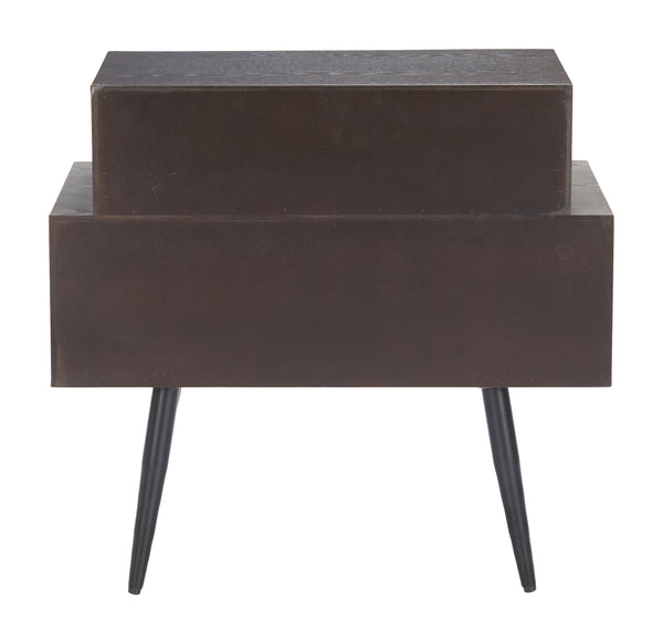 Zuo Modern Mechy Side Table Brown - Modern Mdf Design For Living Rooms, Bedrooms & Minimalist Spaces Brown Mdf 110548-zuo-modern