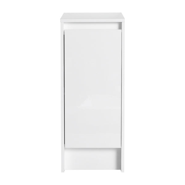 English Elm 12" Freestanding Bathroom Storage Cabinets with Soft-Close Door, Hidden Handle, Adjustable Shelves, Durable Finish W999P251808