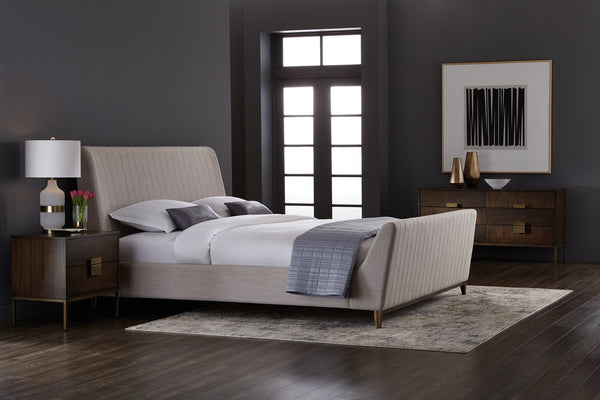 Sunpan Split Personality Wall Art - Stunning Hand-Painted Diptych with Natural Wood Floater Frame, 48" x 48"