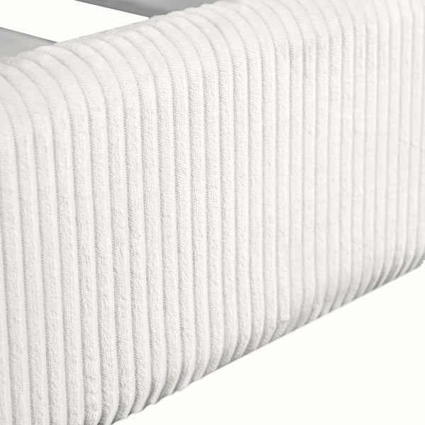 English Elm Full Size Upholstered House Daybed With Led Lighting, Cozy Beige Corduroy For Kids & Guests N7500001335A