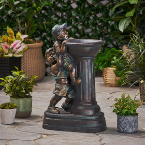 Christopher Knight Home® - Noble House - Arno Children Playing Water Fountain, Brown