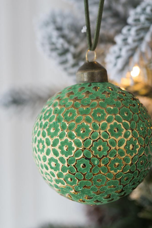 English Elm D3" Glass Christmas Ball Ornaments Set Of 12 - Elegant Holiday Decor For Trees, Wreaths & Events W2078P247901