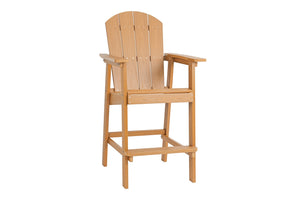 English Elm Lounge Teak-Color Outdoor Chair - All-Weather Comfort, Ergonomic Design & Space-Saving Features! W2085P364116
