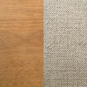 English Elm Remy Light Walnut Mid-Century Bar Stools Set of 2 with Woven Rattan Back & Sand Fabric Upholstery B062P299924