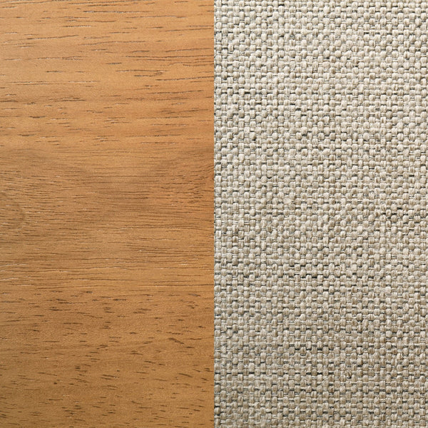 English Elm Remy Light Walnut Mid-Century Bar Stools Set of 2 with Woven Rattan Back & Sand Fabric Upholstery B062P299924