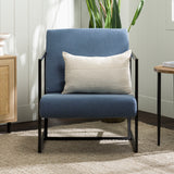 Soho Upholstered Chair with Metal Frame Denim SOUACDN Walker Edison