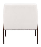 Charleston Accent Chair Cream 109524 Zuo Modern