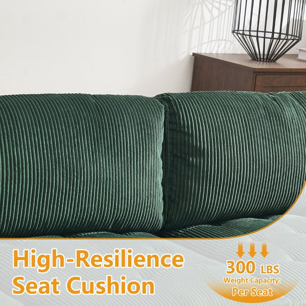 English Elm United We Win U-Shaped Modular Sectional Sofa With Reversible Chaise - 6-Seat Comfort & Style W1568S00156-GIGA