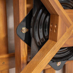 English Elm Christopher Knight Home® - Tanah 360° Outdoor Swivel Lounge Chair in Teak Finish with Plush Beige Cushions — Stylish Patio Comfort N775P361825T