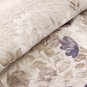English Elm 6 Piece Madison Park Luna Reversible Quilt Set Full/Queen — Watercolor Floral Taupe Ivory Calm Retreat Multicolor 23.23 L x 18.11 W x 11.42 H B03597427