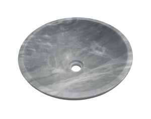 English Elm Carrara Gray Marble Vessel Sink – Semi-Polished Natural Stone Elegance For Luxurious Bathrooms W1696P333278