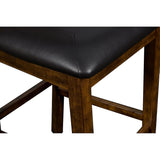 English Elm Hoyae Brown and Black Counter Chairs With Padded Seat (Set Of 2)