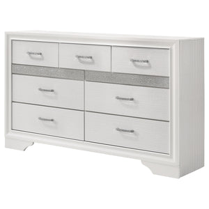 English Elm Annie 9-Drawer Dresser: Elegant Storage Solution With Crystal-Like Fronts For Modern Bedrooms B062P378342
