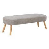 OSP Home Furnishings Cameron Bench Pewter/Natural