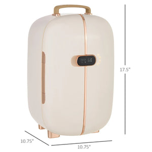 English Elm Cosmetics Mini Skincare Refrigerator with Led Display Thermoelectric Cooling for Vanity T3971P473675