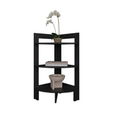 English Elm Corner Table Sharon, Living Room, Black