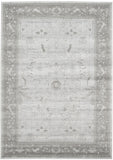 Unique Loom La Jolla Floral Machine Made Floral Rug Light Gray, Gray 7' 1" x 10' 0"