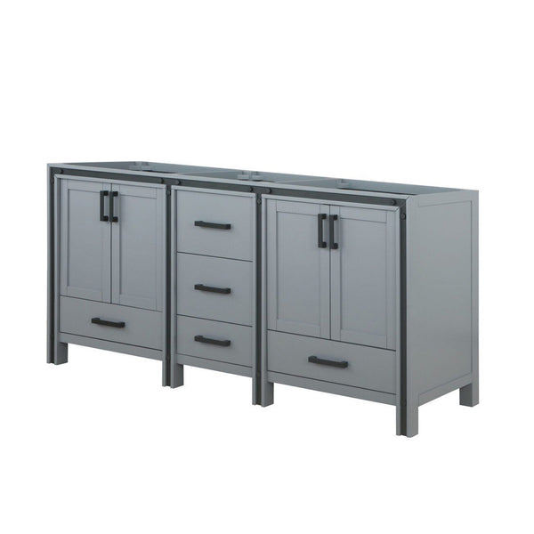 English Elm Dark Grey Double Bath Vanity - 72" Wide, Elegant Storage Solution With Soft-Close Features & Durability B2731P260724