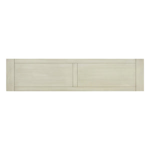 English Elm Trexm Distressed Entryway Console Table Three Drawers Open Shelf Mediterranean Wood Antique White N715P372052K