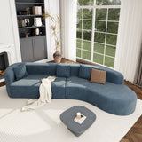 Modern Large 2-Piece Sectional Sofa | Elegant Design, High-Density Foam | No Assembly Required