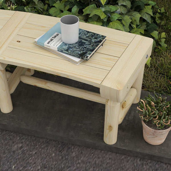 English Elm Outsunny Semicircular Wooden Garden Bench – Elegant Wrap-Around Outdoor Seating For Patios & Yards W2225P174107-GIGA