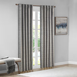 510 Design Colt Modern/Contemporary Room Darkening Metallic Printed Poly Velvet Rod Pocket/Back Tab Window Panel Pair 5DS40-0288 Grey/Copper