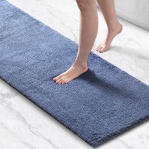 JLA Home Madison Park Signature - Bath Plush High-Pile Rug with Quick-Dry Technology, Non-Skid Backing, OEKO-TEX Certified Comfort Slate Blue MPS72-480