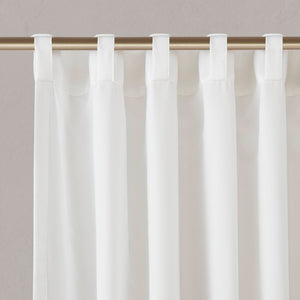 English Elm 2 Pcs 52X120" White Privacy Curtains - Elegant, Versatile Rod Pocket & Back Tab Design For Any Room B035P319838