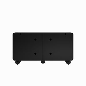 English Elm 59'' Sculptural Sideboard with Honeycomb Doors Sphere Legs and Generous Storage Space W2263P426699