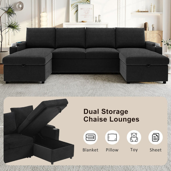 English Elm Swivel Barrel Accent Chair Chenille Tufted Round Club Seat for Living Room Lounge Black N719S002190B