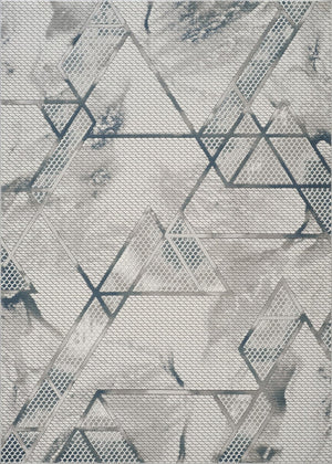 English Elm Geometrix Gray Area Rug 7'10" X 10'6" – Modern Design, Stain Resistant, Soft & Durable For Busy Homes B186P316822