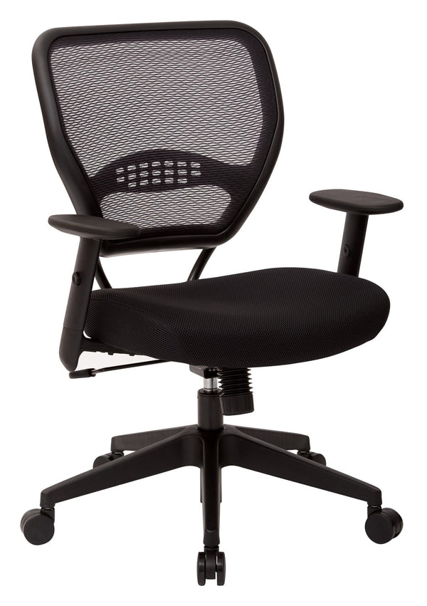 OSP Home Furnishings Managers Executive Office Chair with Airgrid Back Lumbar Support and Ergonomic Padded Seat 5500